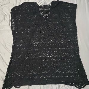 Black swimsuit cover up